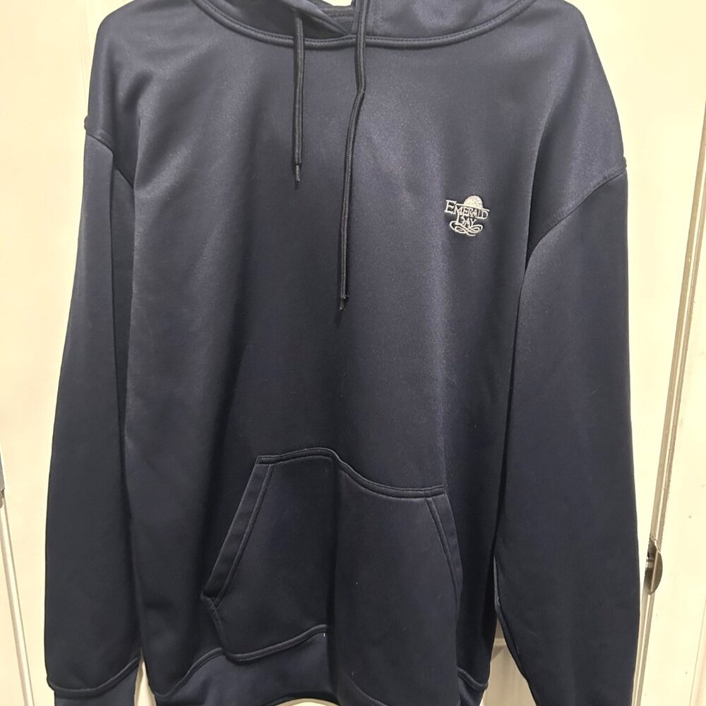 Men's Emerald Bay Sweatshirt by Coolfish,  Size XL, Navy Color with Hood